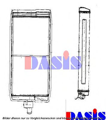 Теплообменник, отопление салона AKS DASIS 3790601