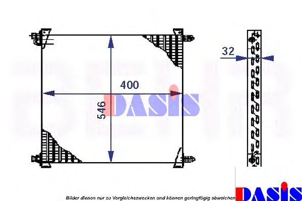 Конденсатор, кондиционер AKS DASIS 282070N
