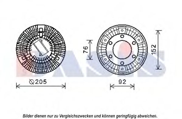 Сцепление, вентилятор радиатора AKS DASIS 298019N