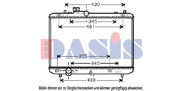 Радиатор, охлаждение двигателя AKS DASIS 320032N