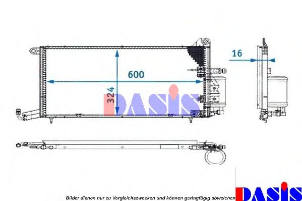 Конденсатор, кондиционер AKS DASIS 332070N