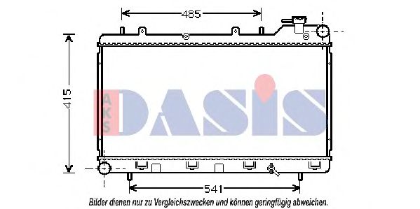 Радиатор, охлаждение двигателя AKS DASIS 350030N