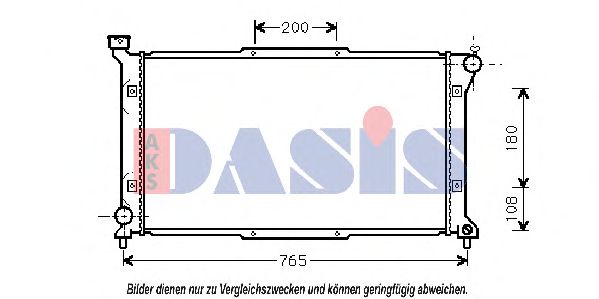 Радиатор, охлаждение двигателя AKS DASIS 350230N