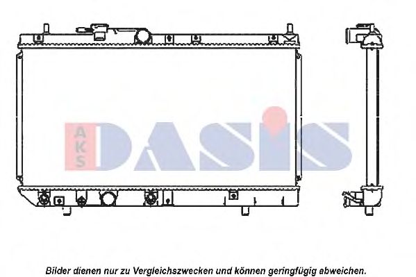 Радиатор, охлаждение двигателя AKS DASIS 360001N