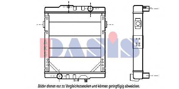 Радиатор, охлаждение двигателя AKS DASIS 390090T