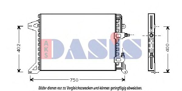 Конденсатор, кондиционер AKS DASIS 402500N