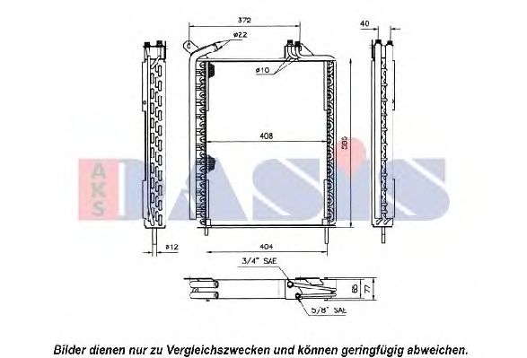 Конденсатор, кондиционер AKS DASIS 420019N