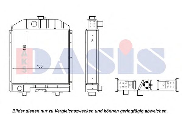 Радиатор, охлаждение двигателя AKS DASIS 440078N