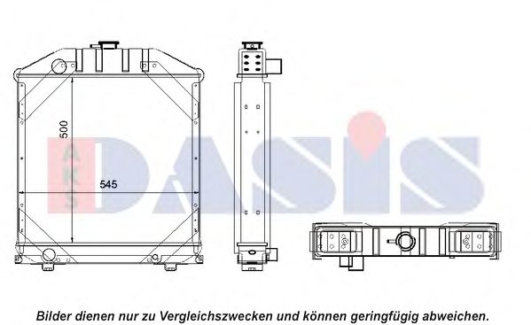 Радиатор, охлаждение двигателя AKS DASIS 440079N