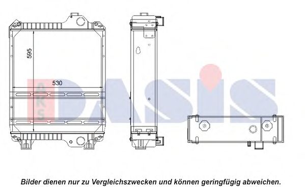 Радиатор, охлаждение двигателя AKS DASIS 440141N