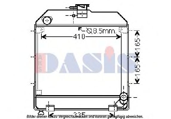 Радиатор, охлаждение двигателя AKS DASIS SR2006