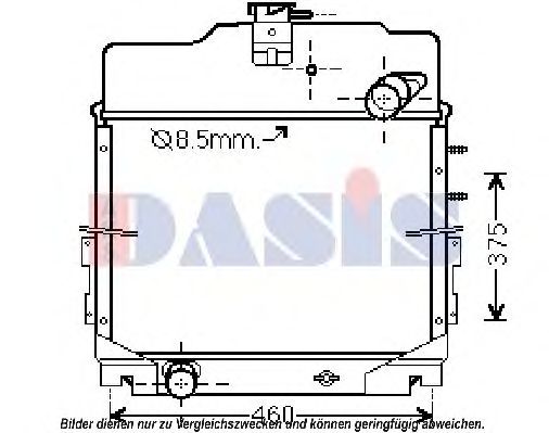 Радиатор, охлаждение двигателя AKS DASIS SR2011