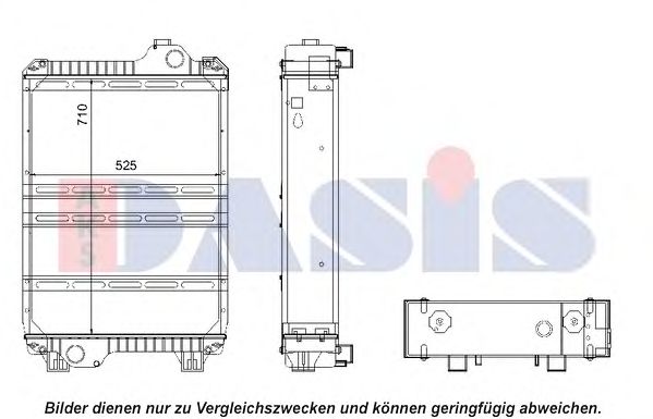 Радиатор, охлаждение двигателя AKS DASIS 82033792