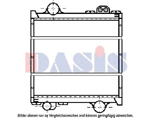 Радиатор, охлаждение двигателя AKS DASIS 460018N