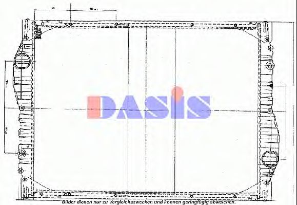 Радиатор, охлаждение двигателя AKS DASIS 460330T