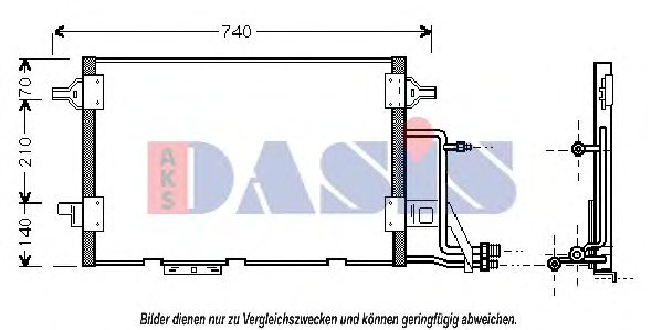 Конденсатор, кондиционер AKS DASIS 482220N