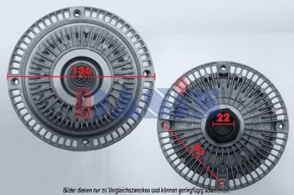 Сцепление, вентилятор радиатора AKS DASIS VWC274