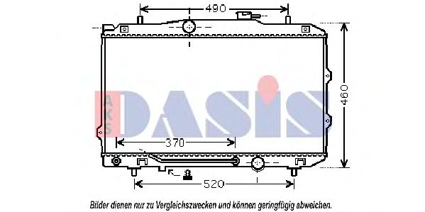 Радиатор, охлаждение двигателя AKS DASIS 510107N