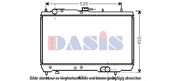 Радиатор, охлаждение двигателя AKS DASIS KA2131