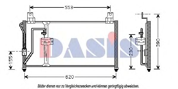 Конденсатор, кондиционер AKS DASIS 512013N