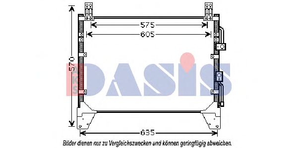 Конденсатор, кондиционер AKS DASIS 512047N