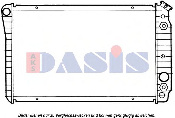 Радиатор, охлаждение двигателя AKS DASIS 520200N