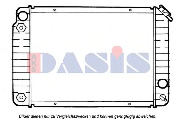 Радиатор, охлаждение двигателя AKS DASIS 520640N