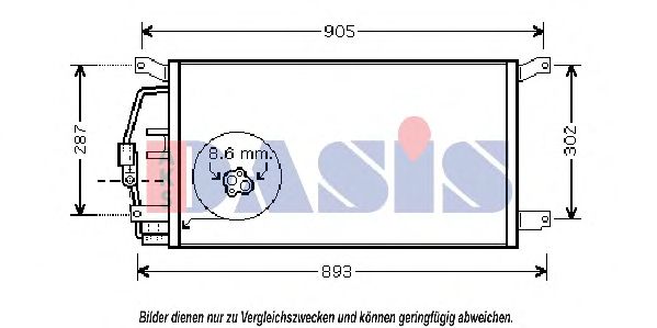 Конденсатор, кондиционер AKS DASIS 522043N