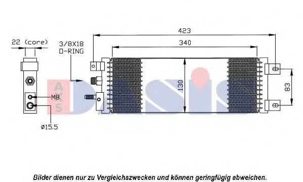 Конденсатор, кондиционер AKS DASIS 522055N