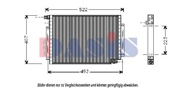 Конденсатор, кондиционер AKS DASIS 522390N