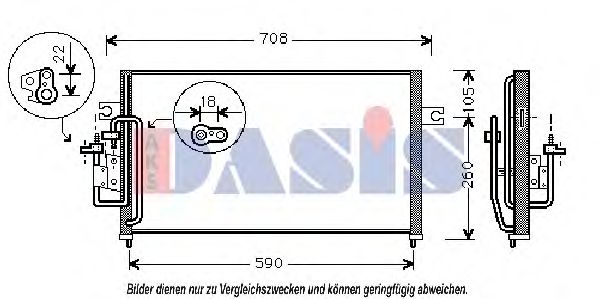 Конденсатор, кондиционер AKS DASIS 562000N
