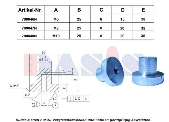 Болт AKS DASIS 700048N