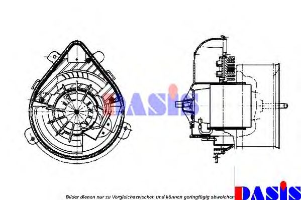 Вентилятор салона AKS DASIS 740164N