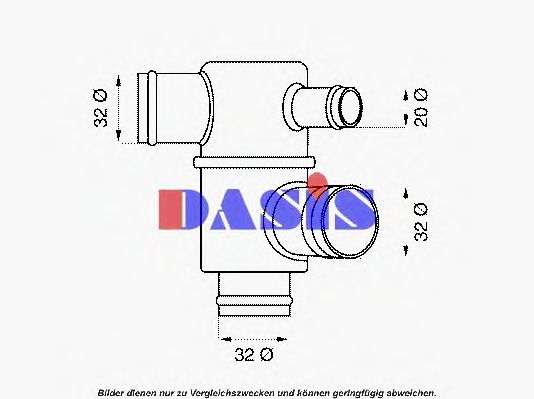 Термостат, охлаждающая жидкость AKS DASIS 750891N