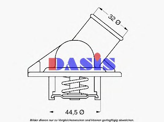 Термостат, охлаждающая жидкость AKS DASIS 751779N