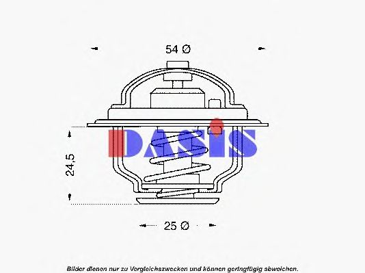 Термостат, охлаждающая жидкость AKS DASIS 751851N