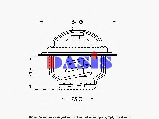 Термостат, охлаждающая жидкость AKS DASIS 751853N