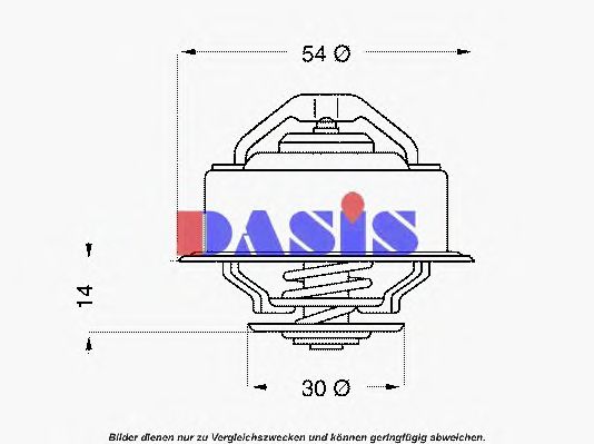 Термостат, охлаждающая жидкость AKS DASIS 408971D