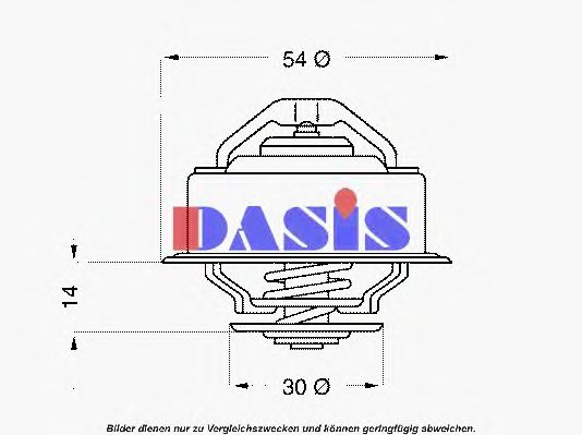 Термостат, охлаждающая жидкость AKS DASIS 408992D