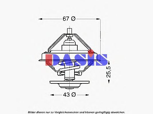 Термостат, охлаждающая жидкость AKS DASIS 7418721
