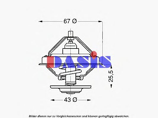Термостат, охлаждающая жидкость AKS DASIS 751873N