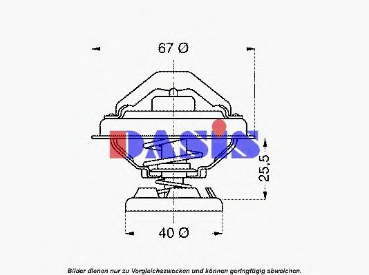 Термостат, охлаждающая жидкость AKS DASIS 417675D
