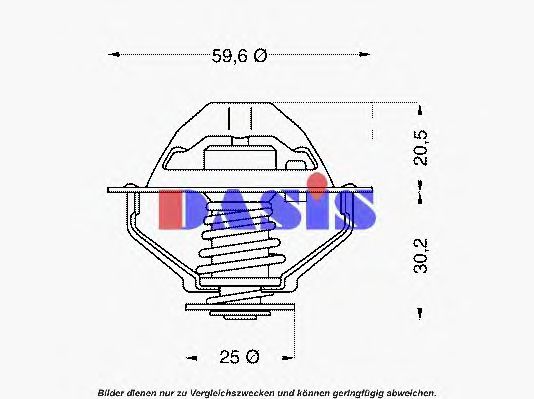 Термостат, охлаждающая жидкость AKS DASIS 420690D
