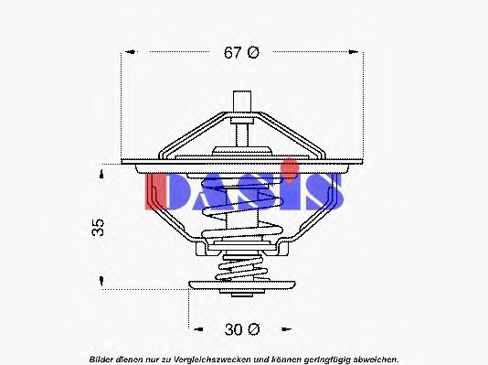 Термостат, охлаждающая жидкость AKS DASIS 423184D