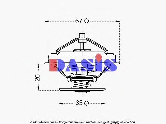 Термостат, охлаждающая жидкость AKS DASIS 751932N