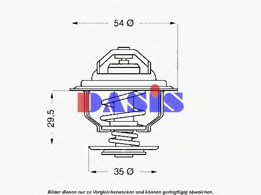 Термостат, охлаждающая жидкость AKS DASIS 425582D