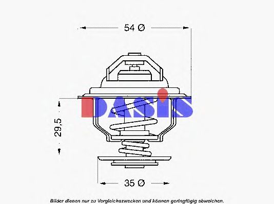 Термостат, охлаждающая жидкость AKS DASIS 425587D