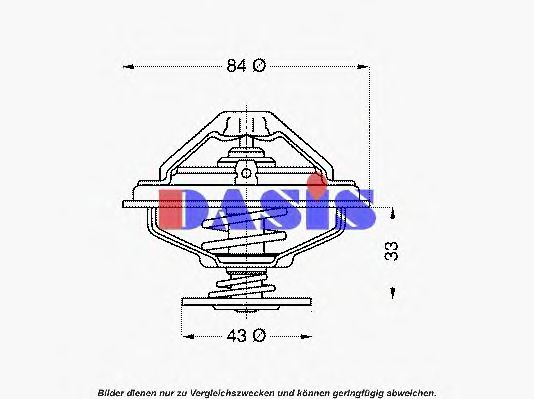 Термостат, охлаждающая жидкость AKS DASIS 751970N