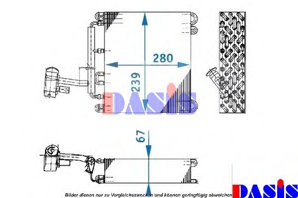 Испаритель, кондиционер AKS DASIS 820192N