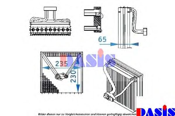 Испаритель, кондиционер AKS DASIS 820193N
